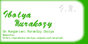 ibolya murakozy business card